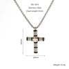 Wholesale Necklace Pendant 316L Stainless Steel 316L Stainless Steel Geometric Hiphop Style Electroplated Unisex