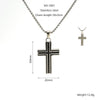 Wholesale Necklace Pendant 316L Stainless Steel 316L Stainless Steel Geometric Hiphop Style Electroplated Unisex