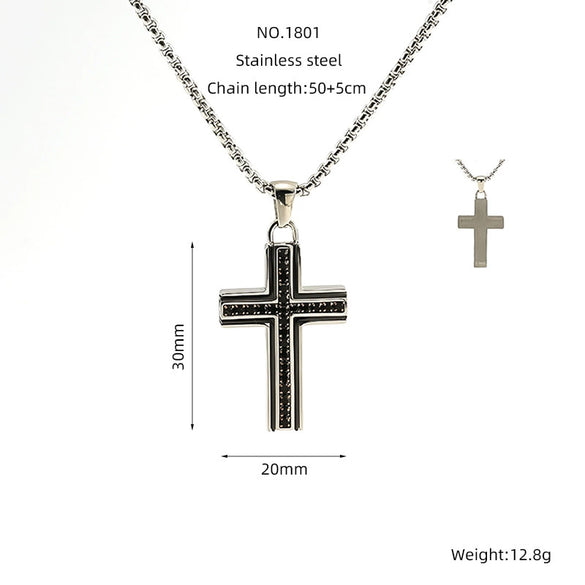 Wholesale Necklace Pendant 316L Stainless Steel 316L Stainless Steel Geometric Hiphop Style Electroplated Unisex