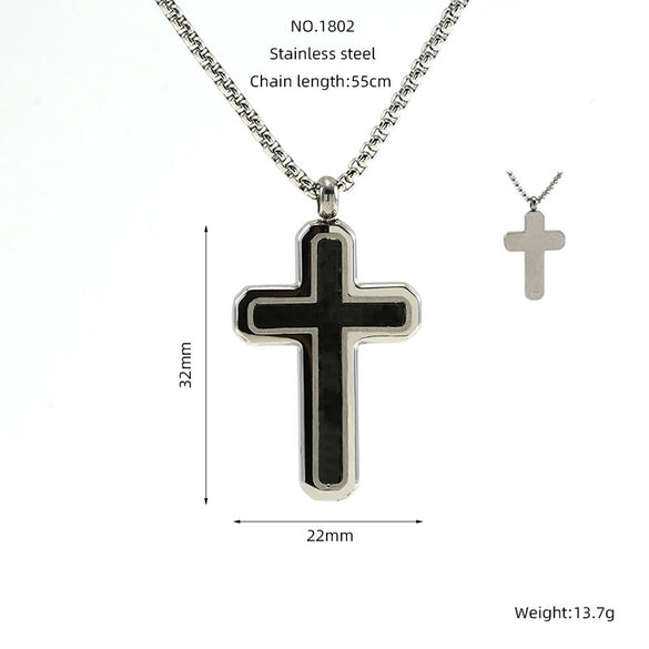 Wholesale Necklace Pendant 316L Stainless Steel 316L Stainless Steel Geometric Hiphop Style Electroplated Unisex