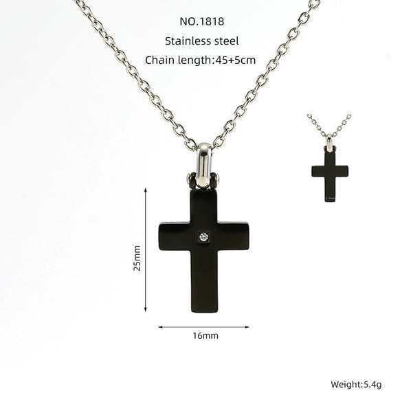 Wholesale Necklace Pendant 316L Stainless Steel 316L Stainless Steel Geometric Hiphop Style Electroplated Unisex