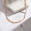 Wholesale Necklace Pink Opal S925 Sterling Silver Geometric Style