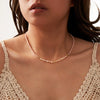 Wholesale Necklace Pink Opal S925 Sterling Silver Geometric Style