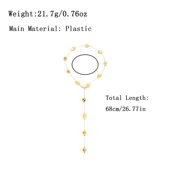 Wholesale Necklace Plastic Resin Geometric Electroplating Elegant Women's