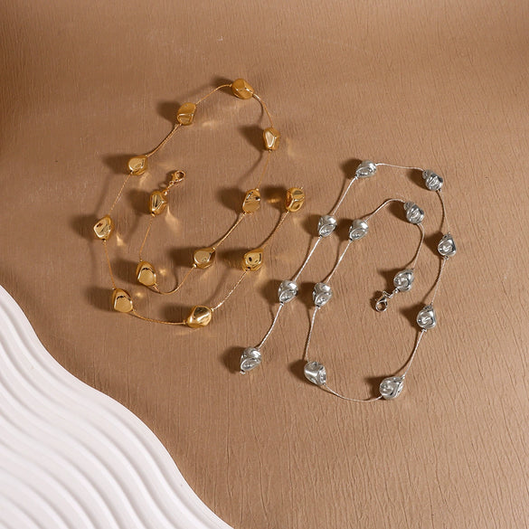 Wholesale Necklace Plastic Resin Geometric Electroplating Elegant Women's