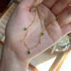 Wholesale Necklace Retro Popular Style Geometric S925 Sterling Silver Gold Plated Copper Clavicle Chain For Women