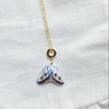 Wholesale Necklace Retro Style Copper Bow Flower Pendant Electroplating