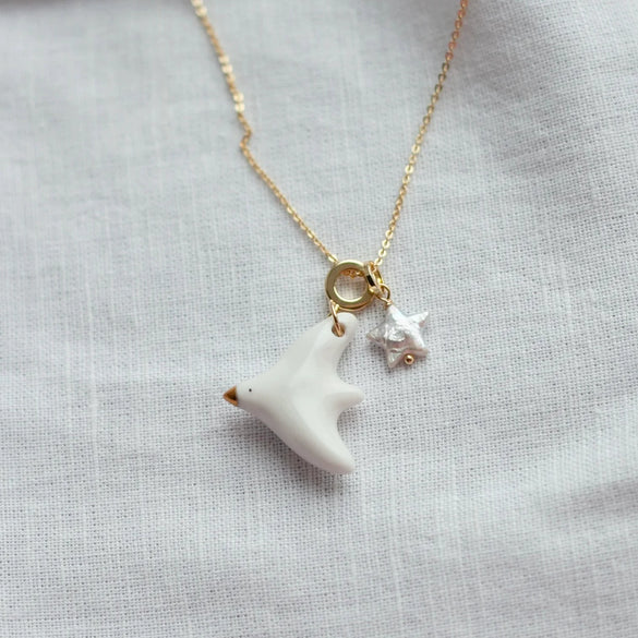 Wholesale Necklace Retro Style Copper Bow Flower Pendant Electroplating