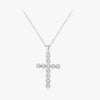 Wholesale Necklace S925 Silver Cross Pendant With Pearls Fashion Ol Style For Women
