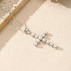 Wholesale Necklace S925 Silver Cross Pendant With Pearls Fashion Ol Style For Women