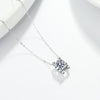 Wholesale Necklace S925 Silver Moissanite Ox Head Pendant Geometric Electroplated Cross Chain