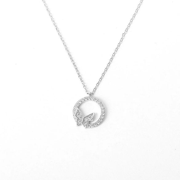 Wholesale Necklace S925 Sterling Silver Butterfly Design Electroplating For Women