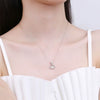 Wholesale Necklace S925 Sterling Silver Fan Shaped Electroplated