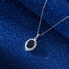 Wholesale Necklace S925 Sterling Silver Geometric Animal Zodiac Style Electroplating Inlay 5A Zircon Sapphire For Women