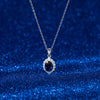 Wholesale Necklace S925 Sterling Silver Geometric Animal Zodiac Style Electroplating Inlay 5A Zircon Sapphire For Women