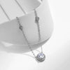Wholesale Necklace S925 Sterling Silver Geometric Diamond Design For Girls