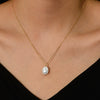 Wholesale Necklace S925 Sterling Silver Geometric Freshwater Pearl Set Women's Cross Chain
