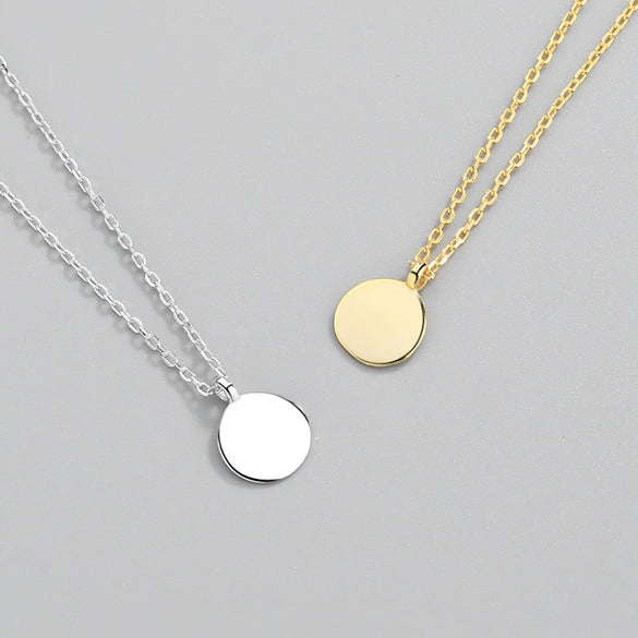 Wholesale Necklace S925 Sterling Silver Geometric Pendant Electroplated Cross Chain For Women