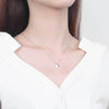 Wholesale Necklace S925 Sterling Silver Geometric Pendant Electroplated Cross Chain For Women