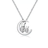 Wholesale Necklace S925 Sterling Silver Jade Rabbit Electroplating Mori Artistic For Women