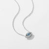 Wholesale Necklace S925 Sterling Silver Micro Inlaid Devil's Eye Cross Chain For Women Niche Retro Style