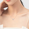 Wholesale Necklace S925 Sterling Silver Micro Inlaid Devil's Eye Cross Chain For Women Niche Retro Style