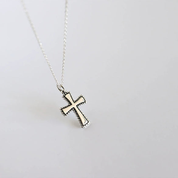 Wholesale Necklace S925 Sterling Silver Retro Geometric Style Women