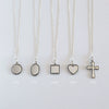 Wholesale Necklace S925 Sterling Silver Retro Geometric Style Women