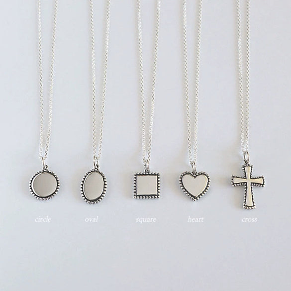 Wholesale Necklace S925 Sterling Silver Retro Geometric Style Women