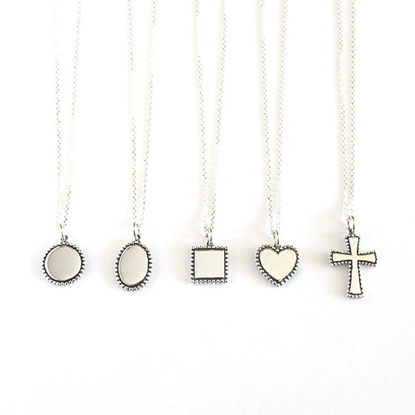 Wholesale Necklace S925 Sterling Silver Retro Geometric Style Women