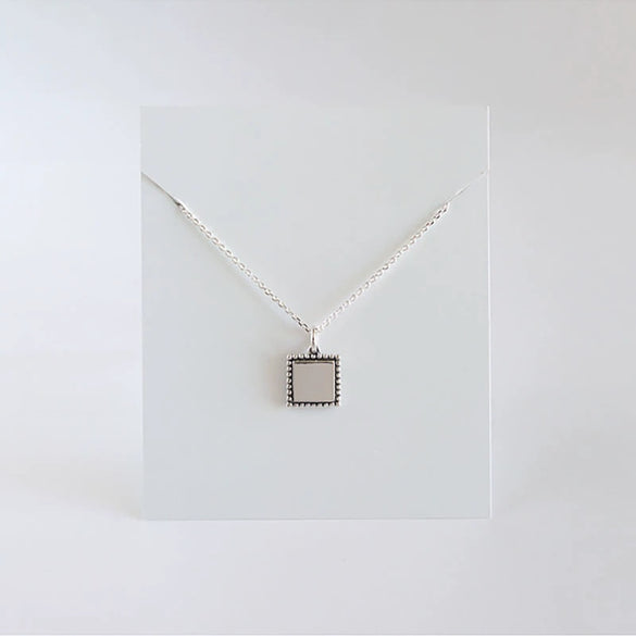Wholesale Necklace S925 Sterling Silver Retro Geometric Style Women