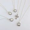Wholesale Necklace S925 Sterling Silver Retro Geometric Style Women
