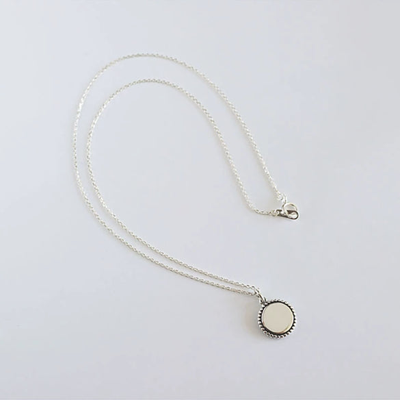Wholesale Necklace S925 Sterling Silver Retro Geometric Style Women