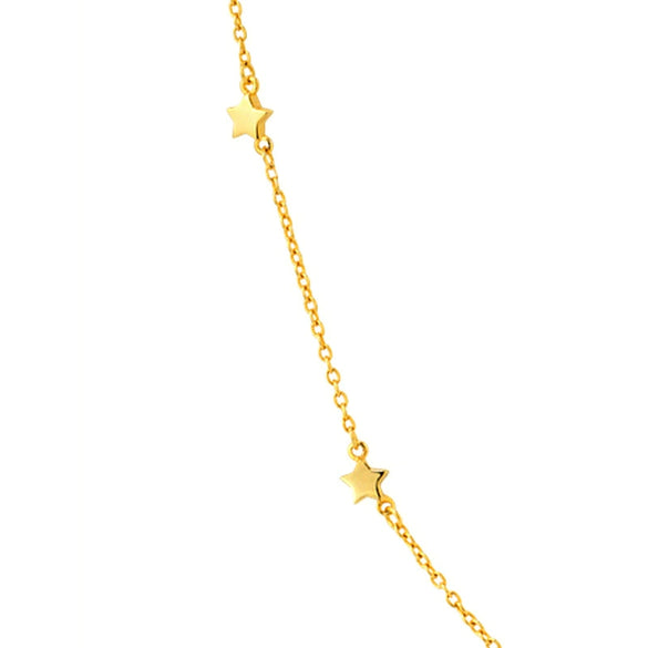 Wholesale Necklace 925 Silver Copper Star Snake Bone Chain Electroplating Minimalist Couple Style