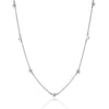 Wholesale Necklace 925 Silver Copper Star Snake Bone Chain Electroplating Minimalist Couple Style
