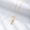 Wholesale Necklace 925 Silver English Letter Diamond Moon Star Pendant For Women