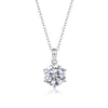Wholesale Necklace 925 Silver Geometric Moissanite Inlay Clavicle Chain For Women Fashion Style