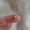 Wholesale Necklace 225 Silver Goldplated Geometric Cut Out Square Set With Zirconia O Word Chain For Women