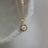 Wholesale Necklace 225 Silver Goldplated Geometric Cut Out Square Set With Zirconia O Word Chain For Women