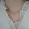Wholesale Necklace 225 Silver Goldplated Geometric Cut Out Square Set With Zirconia O Word Chain For Women