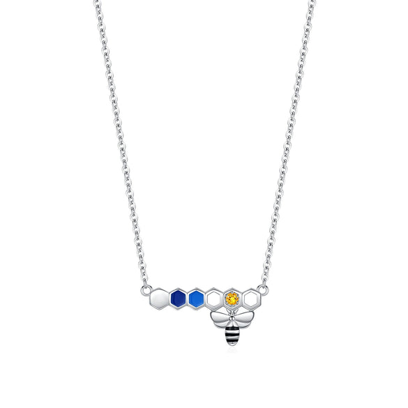 Wholesale Necklace 225 Silver Insect Pattern Diamond Original Design For Women