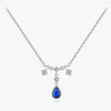 Wholesale Necklace Silver 925 Sterling Inlaid Zircon Geometric Niche Design Tassel Clavicle Chain For Women