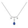 Wholesale Necklace Silver 925 Sterling Inlaid Zircon Geometric Niche Design Tassel Clavicle Chain For Women