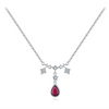 Wholesale Necklace Silver 925 Sterling Inlaid Zircon Geometric Niche Design Tassel Clavicle Chain For Women