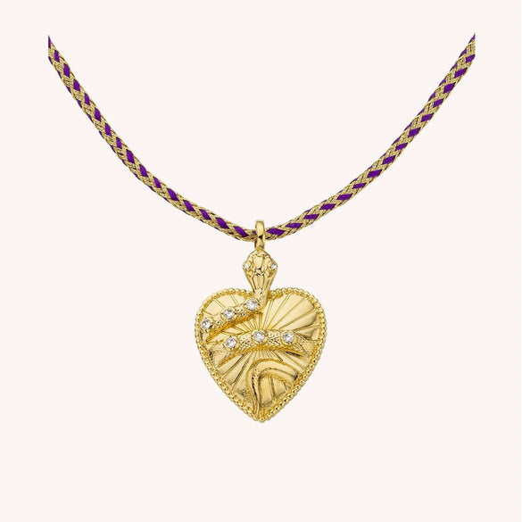 Wholesale Necklace Snake Pendant Copper Chain Titanium Steel Inlaid Zircon Retro Animals Geometric Electroplating