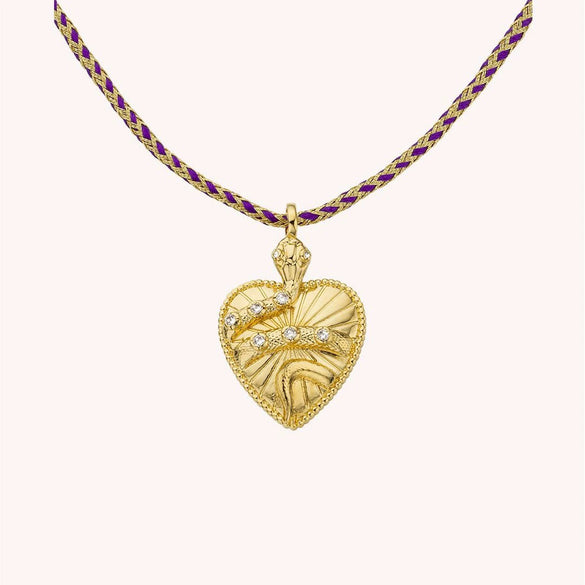 Wholesale Necklace Snake Pendant Copper Chain Titanium Steel Inlaid Zircon Retro Animals Geometric Electroplating