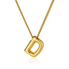 Wholesale Necklace Stainless Steel Alloy Letter Balloon 3D Initial Gold Plated Electroplated Unisex