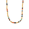 Wholesale Necklace 316L Stainless Steel Beaded Natural Stone Geometric Hiphop Style Electroplated