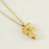 Wholesale Necklace Stainless Steel Chubby Bubble Letter Design Polished Unisex Cross Chain