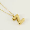 Wholesale Necklace Stainless Steel Chubby Bubble Letter Design Polished Unisex Cross Chain
